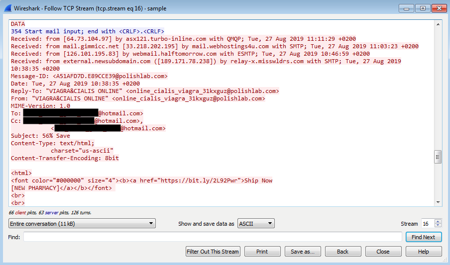 Spam traffic relayed by hacked routers